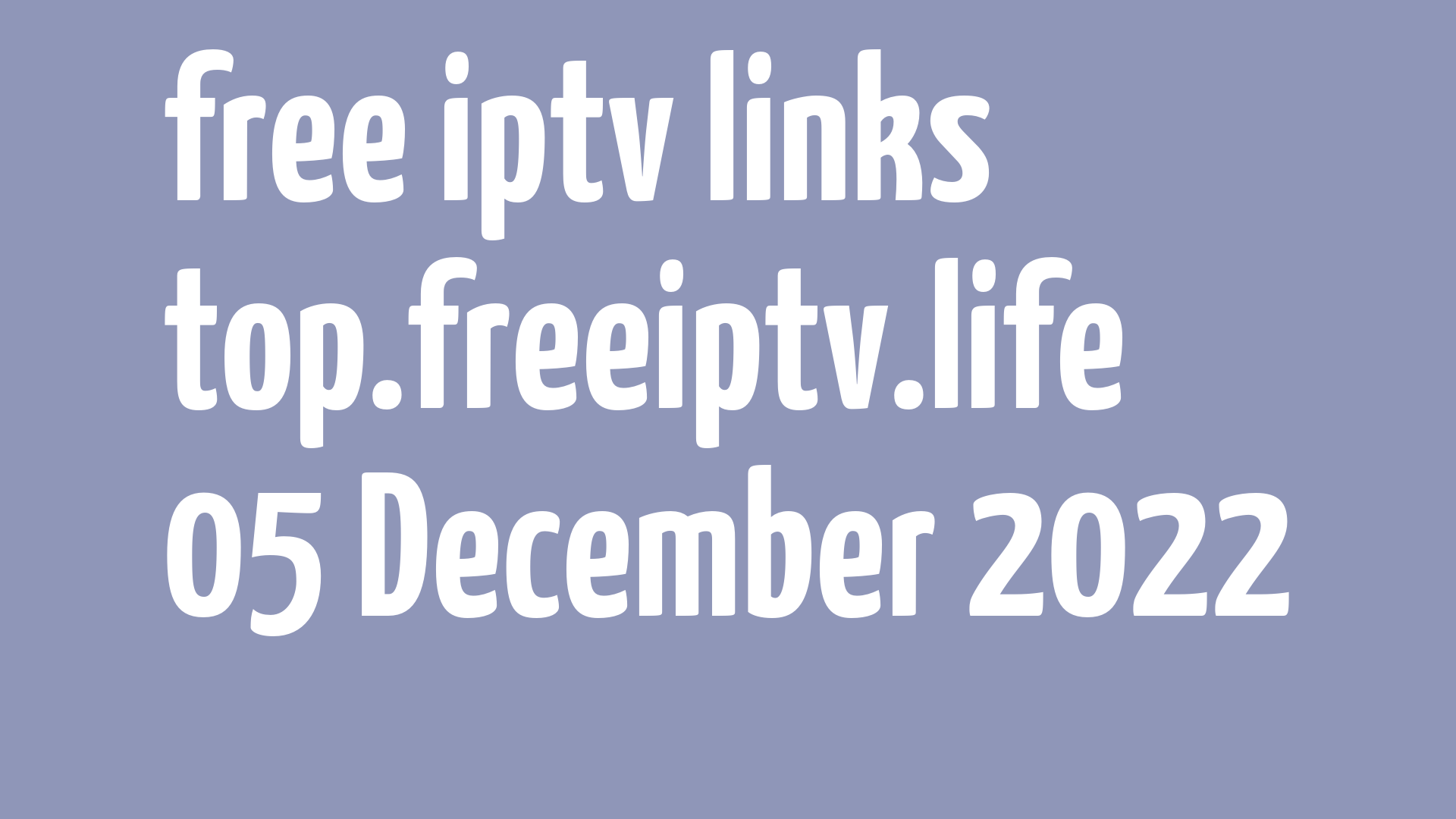 free iptv links 041222
